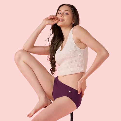 Image of Enamor Innovations Invisi, Fit Flex, No Visible Panty Lines, All Day Comfort, Mid Waist Brief Panty for Women - Antimicrobial with Stain Release, Bonded Free Cut, Regular Coverage - IP02