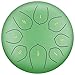 Lengua Tambor de Acero Instrumentos de percusión de la Mano Instrumentos Musicales Instrumento de lengüeta Handpan Percusión con Bolsa de Transporte (Color : Green)