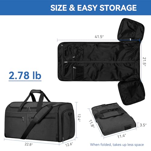 Bukere 55L Water-Resistant Garment Duffel