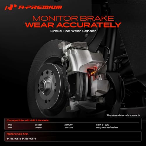 Image of A-Premium Front and Rear Brake Pad Wear Sensors Compatible with Mini Models