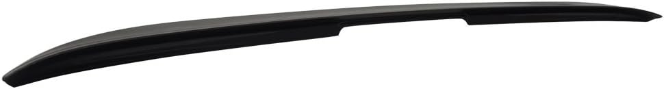 IKON MOTORSPORTS, Trunk Spoiler Compatible with 2003-2011 Benz R230 SL-Class, AMG Style Unpainted Black ABS Plastic Rear Trunk Lid Spoiler Wing Lip