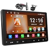 ATOTOZONE A5L 9インチディスプレイオーディオ Androidカーナビ2DIN、ワイヤレスCarPlay＆ワイヤレスAndroid Auto、WiFi/BT/USB接続に対応、AI対話、内蔵24 EQ DSP、2分割画面表示、1080P録画対応 前後カメラ搭載、2G+32G