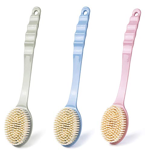 Lot de 3 brosses de massage pour bain et douche, dos
