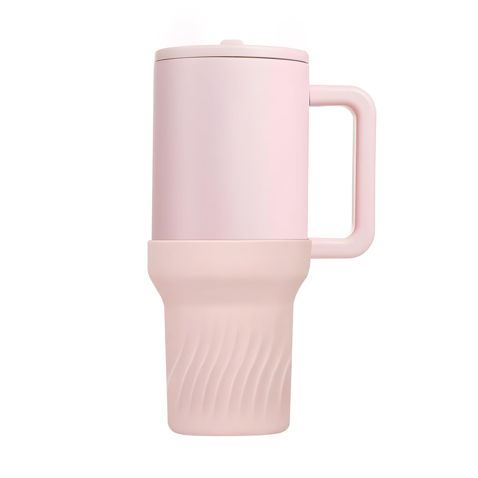 MUUPEG Silicone Boot for Hydrojug Traveler 40 oz, Hydrojug Tumbler Accessories, Reduces Noise Protector for Hydrojug Water Bottle, Hydrojug Traveler Bottom Sleeve Cover (Pink Dusk), US-HJSB1