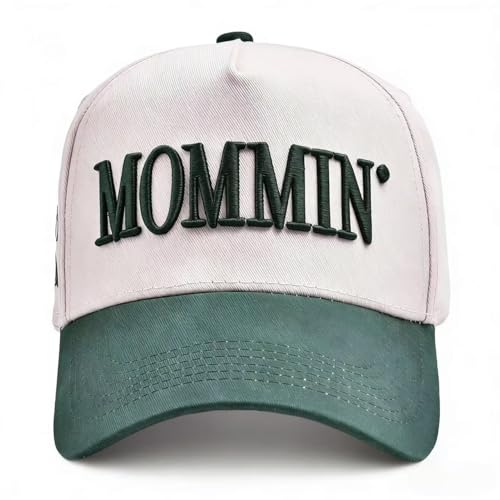 Image of Mommin' Vintage Trucker Hat Embroidered Baseball Cap for Women Great Gift for Mom & Women