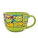 Silver Buffalo NT8424 Teenage Mutant Ninja Turtles Characters Grid Ceramic Soup Mug, 24 oz, Green