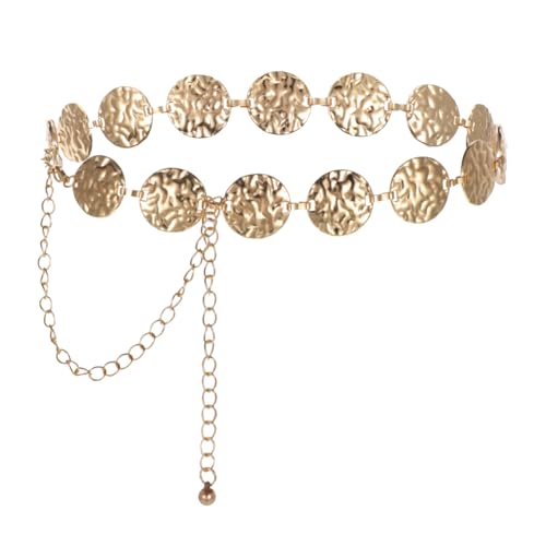 Womens Chain Belt Metal Gold Chain Belt for Woman Western Cowgirl Boho Metal Belts for Women for Dress Jeans Country Concert Outfit