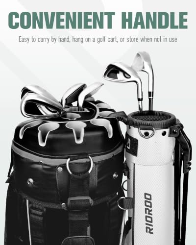 Image of Golf Stand Bag, Lightweight Par 3 Golf Bag Holds Up to 7 Clubs with Two Way Dividers Cooler Pocket Shoulder Strap and Multiple Storage Pockets for Men and Women