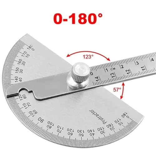 Regla de ángulo semicírculo 180° de 14 cm miniatura 5