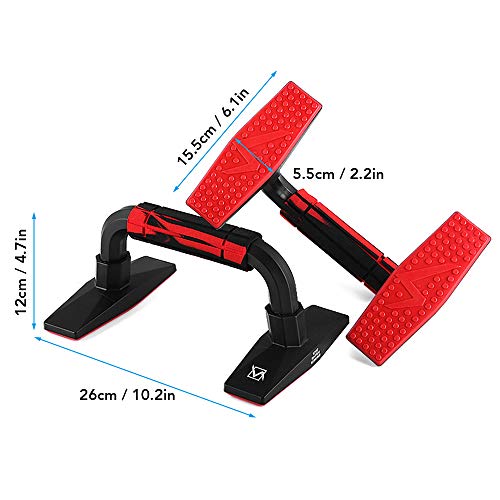 KKmoon 2 peças de barra de push-up Barra de tórax suporte de ginásio de esportes instrutor de treina