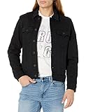 True Religion Men's Trucker Jacket, Black, S