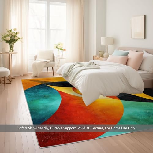 Tapis de cuisine antidérapant oiseau coloré lavable pour sol propre - 6