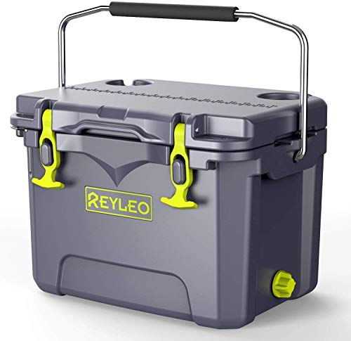 REYLEO Cooler, Rotomolded Cooler 21-Quart, 30-Can, 3-Day Ice Retention, Heavy Duty Ice Chest
