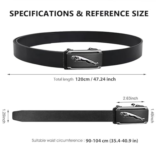 Image of Belts for Men, Leather Belt for Men, Belt for Men, Formal Belts for Men, Micro Adjustable Belt Fit Everywhere | Formal & Casual | Elegant Gift