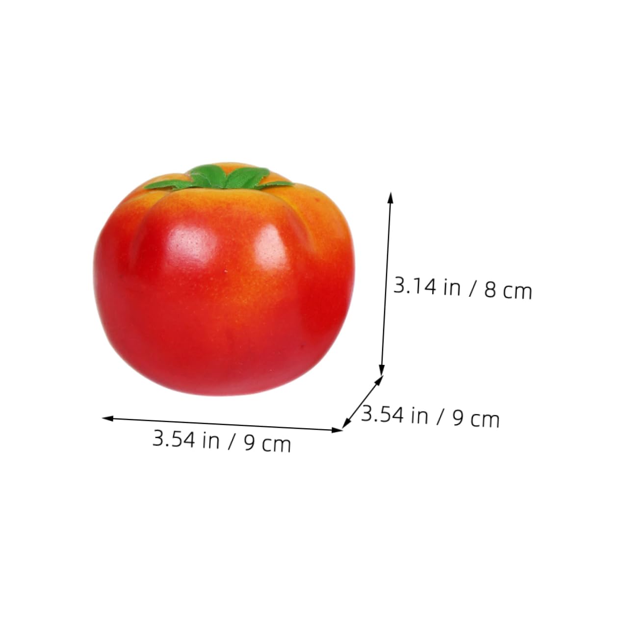 Levemolo 3pcs Realistic Tomato Props Artificial Tomato Models for Home Hotel Vegetable Shop Decoration for Display and Giving