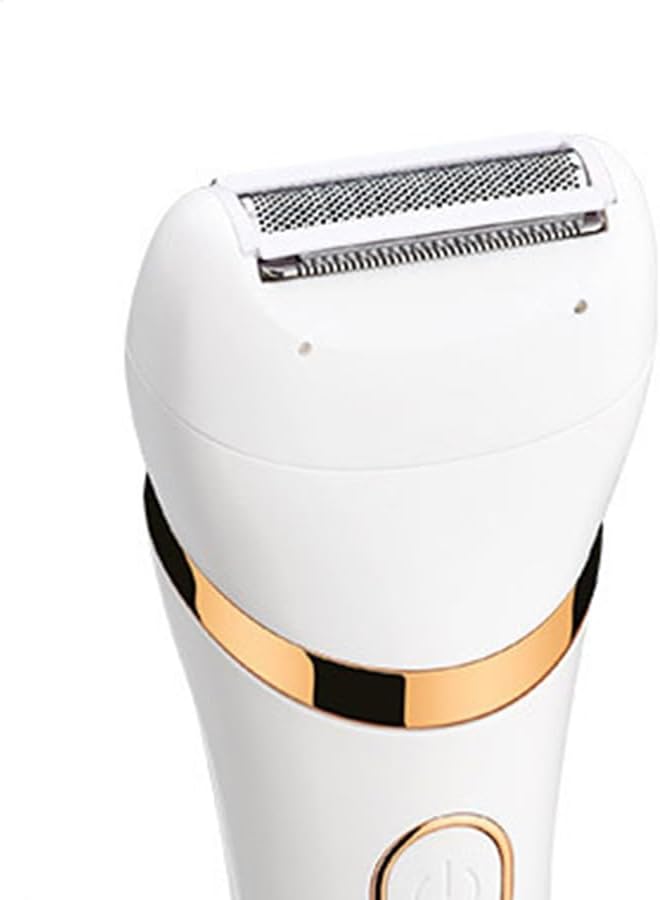 Close-up of the GERTZY M-6008 with the hair removal head attached, showing the precision blades.