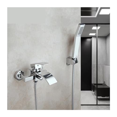 Juego de grifo con caño de baño cromado para transformar su bañera en un spa 2