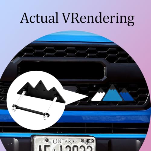 Image of Grille Decor Badge, Tri-Color Grille Insert Trims | Tri-Color Grille Badge Emblem Decoration Accessories Car Truck Label Fit for Most Vehicles