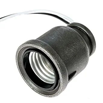 Iron Pipe Lamp Socket for 1/2 inch NPT Pipe