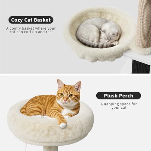 Árbol para Gatos de Madera Multi-nivel con Caja de Arena miniatura 2