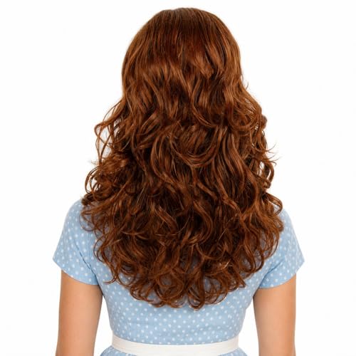 Image of H&Bwig 60s Retro Beehive Wigs for Women 70s Classic Style Cosplay Wig (Auburn Copper)