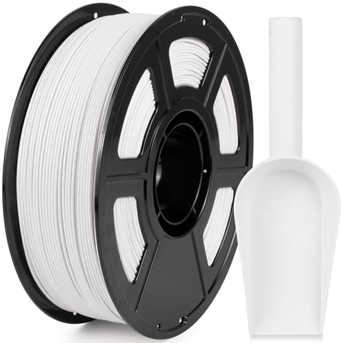 Image of IEMAI Glass Fiber ABS Filament 1.75mm Matte White 1kg, ABS-GF 3D Printer Filament with High Stiffness, Heat & Chemical Resistant, Dimensional Stability & Low Warpage