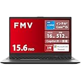 富士通 ノートパソコン FMV Note E WE1-K3 (MS 365 Personal/Copilotキー搭載/Win 11/15.6型/Core i5/16GB/SSD 512GB) FMVWK3E155_AZ