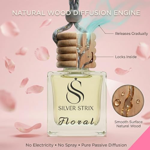 Image of Car Perfume Air Freshener | Long Lasting Fragrance for Car Interior | Premium Luxury Scent for Fresh & Pleasant Drive | Easy to Use Car Freshener for All Vehicles (Floral)