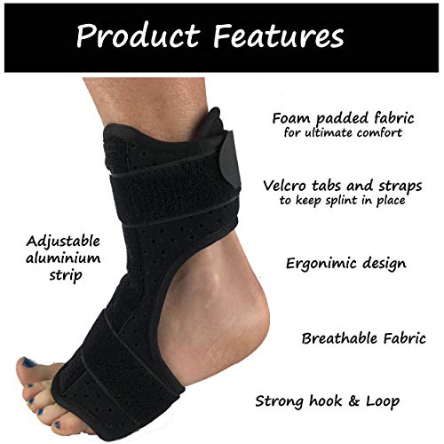 41R+ZMC0wNL gr8ful® Night Splint Foot Brace for Plantar Fasciitis | Heel Pain, Burtis, Achilles Tendonitis, Heel Spur | Adjustable… - Image 4