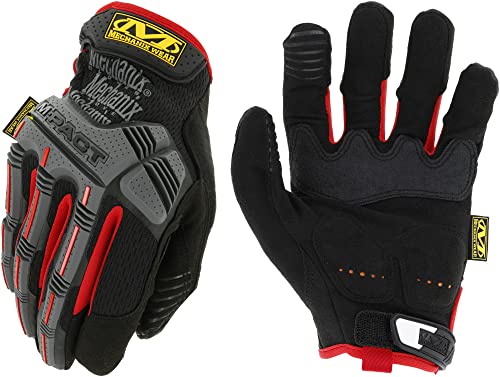 Mechanix Wear MPT-52-010: M-Pact Work Gloves (Large, Red/Black)
