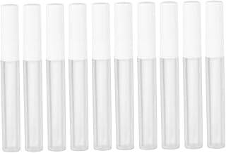Beavorty 10 Pçs Tubo Recarregável Vazio Tubos De Brilho Labial Tubos De Bálsamo Labial Vazios Recipientes Rosa Recipientes De Amostra De Brilho Labial Transparente Tubo Labial Tubo De