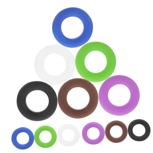 Gogogmee 12 Sets Round Retainers Anti Slip Eye Glasses Accessory Chain Eyeglasses Ear Grips Circle Ring Glasses Holder Glasses Rack Eyeglasses Temple Eyeglass Anti- Round Glasses Frames