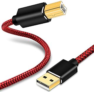 USB Printer Cable 1m,Youii USB Printer Cord Premium Durable USB 2.0 Type A Male to B Male Scanner Cable High Speed Printer Cable for HP, Canon, Dell, Lexmark, Xerox and More.
