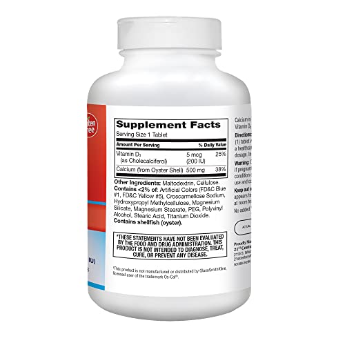 21St Century Calcium 500 Mg Plus D3 Tablets, 400 Count #TOP3