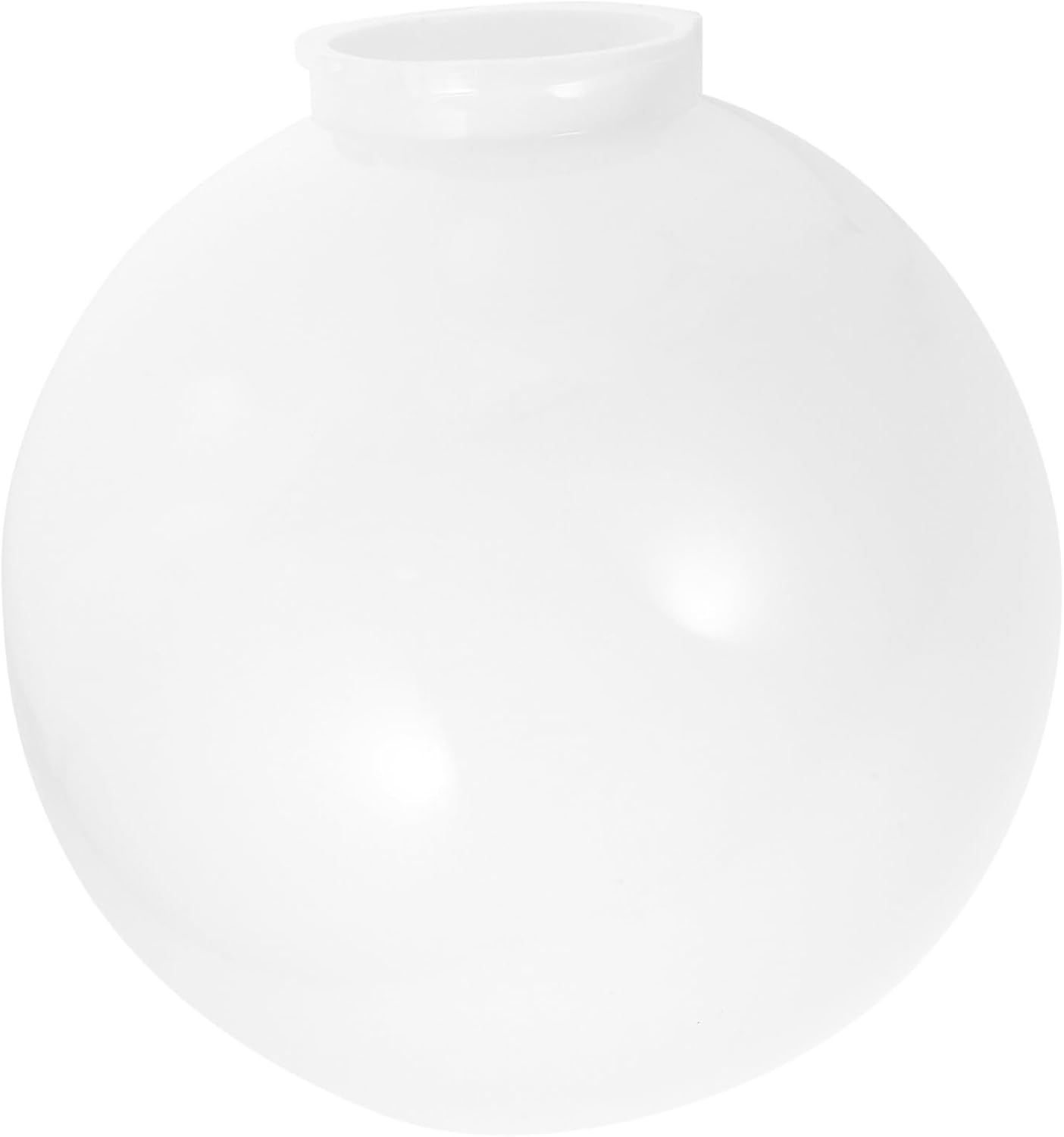 GARVALON Acrylic Outdoor Lamp Shade Globe Cover Socket Compatible with Table Wall Floor Pendant Lamps Milk White Globe Light Cover for Patio Decor