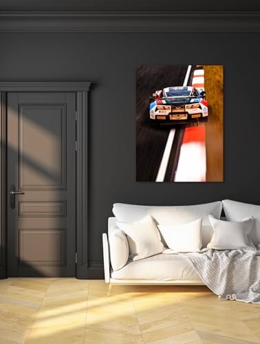 Tableau Corvette C7.R en Plexiglas pour décorer un salon moderne