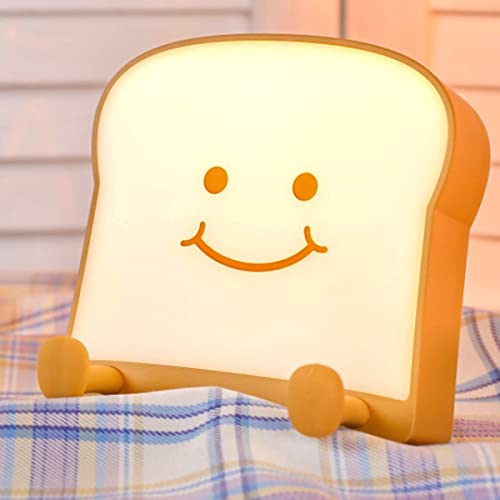 【Amazon限定ブランド】LETOUR ベッドサイドランプ 可愛い トーストライト ナイトライト 1200mAh USB充電 テーブルランプ 授乳ライト 明るさ調節 LEDライト スマホスタンド機能 間接照明 LEDランタン 暖色 囲気作りライト 子供用 常夜灯 卓上 枕元 寝室ライト 目に優しい 柔らかいシリコン 赤ちゃん 子供プレゼント ギフト
