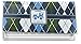 RNK Shops Blue Argyle Vinyl Checkbook Cover (Personalized)