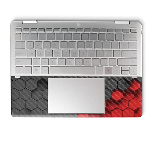 Image of MightySkins Carbon Fiber Skin Compatible with HP Spectre x360 14 inch (2022) Full Wrap Kit - Two-Tone Hex | Protective, Durable Textured Carbon Fiber Finish | Easy to Apply | Made in The USA