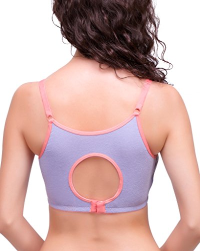 Image of Inner Sense Organic Cotton Bamboo Nursing Bra for Women I Non Padded Feeding Bra with Keyhole Back Design and Wire Free I Maternity Innerwear with Full Coverage
