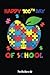 Autism Puzzle Pieces Apple Happy 100th Day of School Notebook: Perfect Gift For Happy 100 days of School Old Girls and men with Beautiful Vintage ... Journal or Retro Gift For Smarter Students