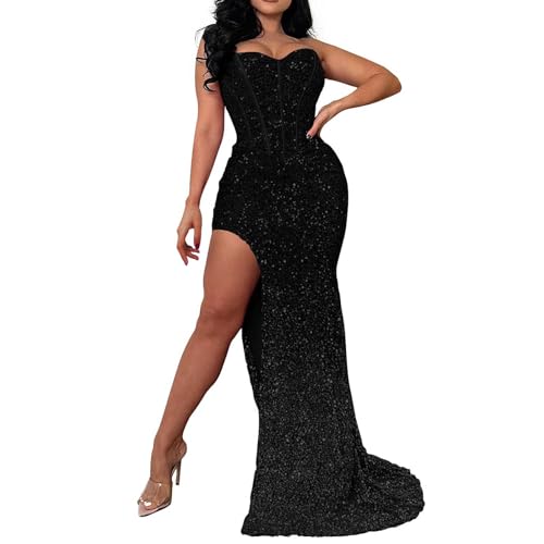 Robe de soirée sexy à paillettes idéale pour briller en club ou gala