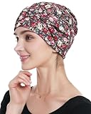 Alnorm Soft Chemo Hats Cancer Beanies for Ladies Fashionable Pink Red