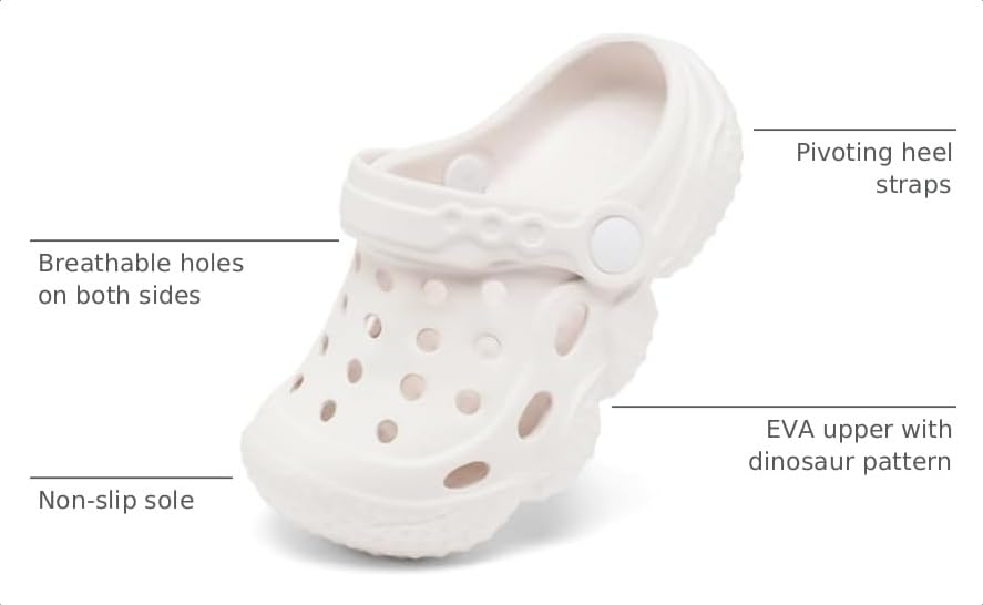 Image of ChayChax Kid's Garden Clogs Cute Slides Sandals Toddlers Beach Pool Shower Shoes with Non-Slip Sole