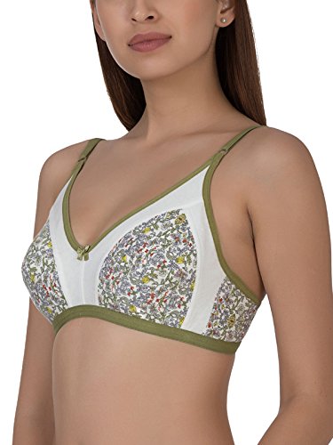 Image of Clovia Women's Cotton Non Padded Non Wired Polka Print Bra