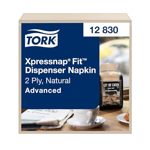 Serviettes de table Tork Xpressnap Fit 12830 recharge N14 advanced 2 plis naturel