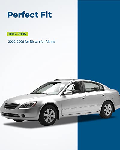 Lujuntec Exterior Door Handles,Front Rear Door Handles Driver Left Passenger Right Side,Replacement For 2002-2006 For Nissan For Altima,4Pcs Black Handles Replace 806078J009,Ni1310123 #TOP1