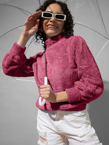 Image of THE DRY STATE Women's Fur Pull Over With High Neck