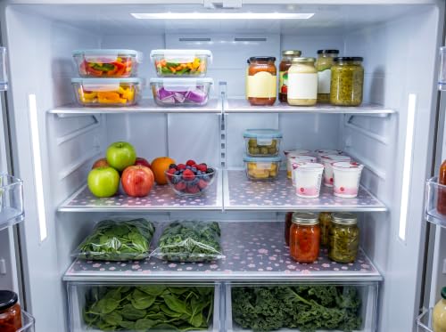 Image of [New Launch] Porslin Modern Pattern PEVA Drawer Shelf Liner (45cm x 5m) Non-Adhesive, Waterproof, Non-Slip Cabinet Mat - WashableFood-Safe Protective Roll for Kitchen, Cupboards, Fridge, Dresser