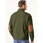 JMIERR Men's Corduroy Sweatshirt Casual Long Sleeve Stand Collar Button Pullover Sweatshirts with Pockets - Image 4